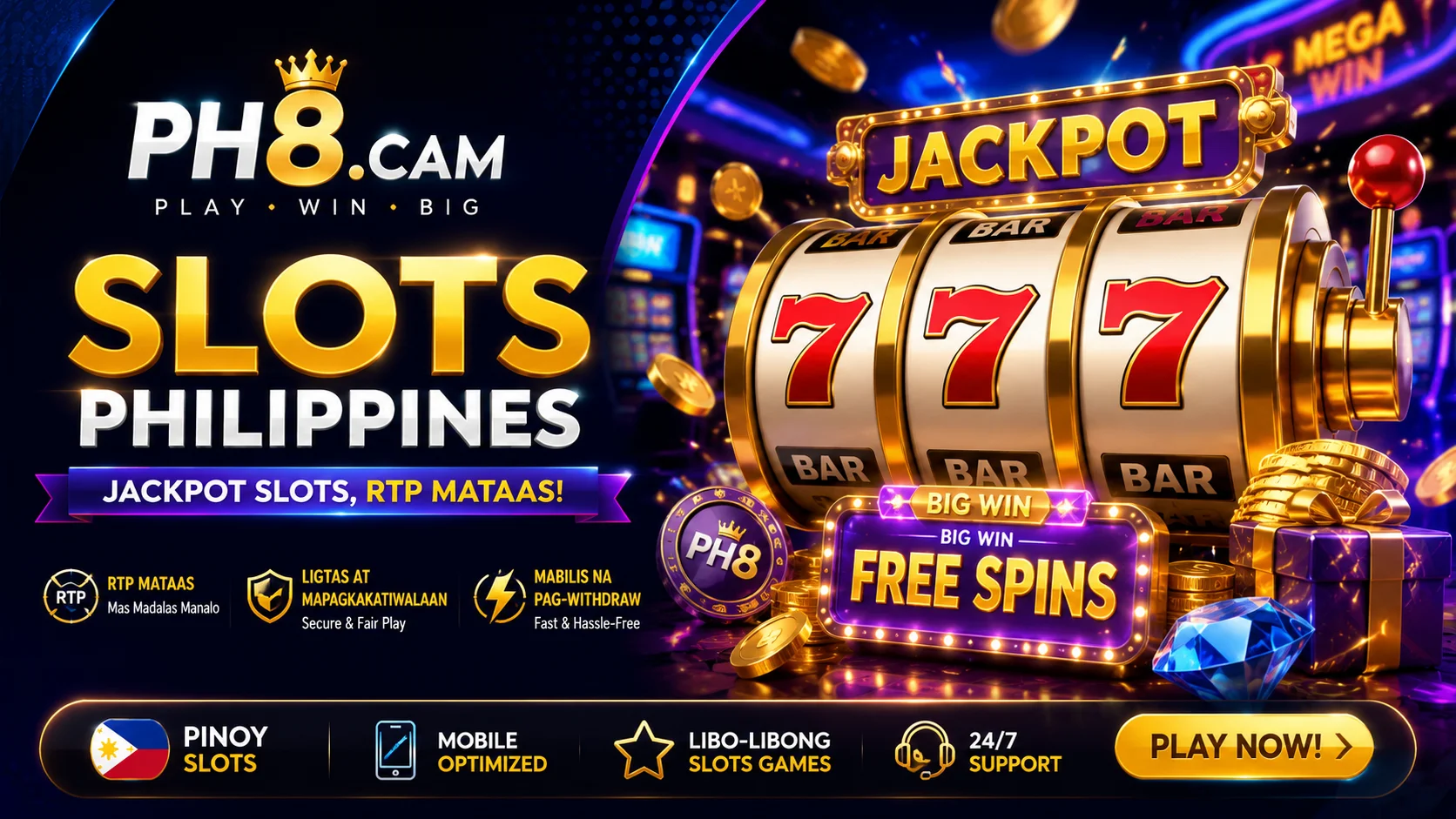 ph8.cam banner para sa multiple game categories